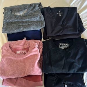 3 Figs maternity jogger/reg pant scrubs and 1 Medcouture maternity jogger set